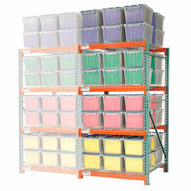Global Industrial Record Storage Rack Add-On Letter Polyethylene Box 48"W x 48"D x 96"H