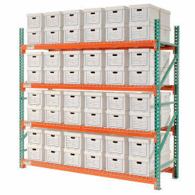 Global Industrial Record Storage Rack Starter Letter Legal 96"W x 36"D x 96"H