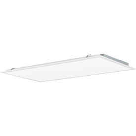 LED Panel Light, White Frame, 2'x4', 50W, 6250 Lumens, 4000K, 0-10V Dimming - Pkg Qty 2