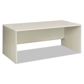 HON Desk Shell, 72"W x 36"D x 30"H, Silver Mesh/Light Gray, 38000 Series