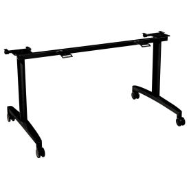 HON Flip-Top Base for 30" Deep Table Tops, Black, Huddle Series