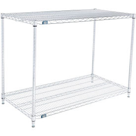 Nexel ESD, 2 Tier, Wire Shelving Starter Unit, 48"W x 21"D x 34"H