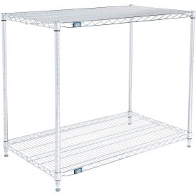 Nexel ESD, 2 Tier, Wire Shelving Starter Unit, 42"W x 24"D x 34"H