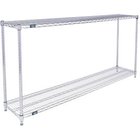 Nexel ESD, 2 Tier, Wire Shelving Starter Unit, 72"W x 14"D x 34"H