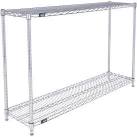 Nexel ESD, 2 Tier, Wire Shelving Starter Unit, 54"W x 14"D x 34"H