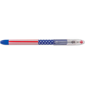 Pentel R.S.V.P. Stars & Stripes Stick Ballpoint Pen, 0.7mm, Black Ink, Dozen