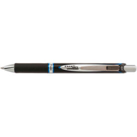 Pentel EnerGel PRO Retractable Gel Pen, Medium 0.7mm, Blue Ink, Black Barrel