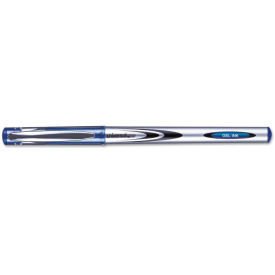 Universal Gel Pen, Stick, Medium 0.7 mm, Blue Ink, Silver/Blue Barrel, Dozen
