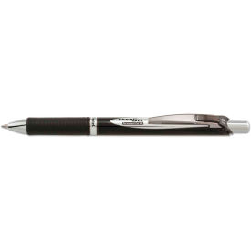 Pentel EnerGel PRO Retractable Gel Pen, Medium 0.7mm, Black Ink, Black Barrel