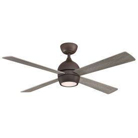 Fanimation FP7652GR Kwad 52" Ceiling Fan with Light Kit, Matte Greige