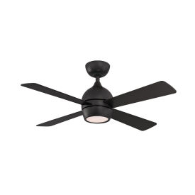 Fanimation FP7644BL Kwad 44" Ceiling Fan with Light Kit, Black