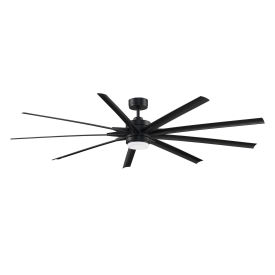 Fanimation FPD8159BLW Odyn 84" Ceiling Fan with Light Kit, Black