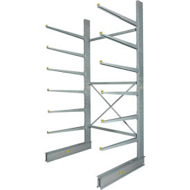 Global Industrial Single Sided Heavy Duty Cantilever Rack Starter, 72"Wx58"Dx144"H