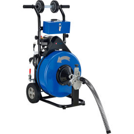 Global Industrial Drain Cleaner For 4-9" Pipe, 200 RPM, 100' Cable