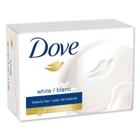 Dove White Beauty Bar Soap, Light Scent, 2.6 oz., 36/Case, 61073CT