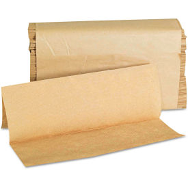 GEN Folded Paper Towels, Multifold, 9" x 9-9/20", Natural, 250 Towels/Pack, 16 Packs/Case, G1508
