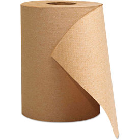 GEN Hardwound Roll Towels, 1-Ply, Brown, 8" x 300 ft, 12 Rolls/Case, G1804