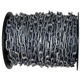 Mr. Chain Plastic Barrier Chain on a Reel, HDPE, 1.5"x200', #6, 38mm, Silver