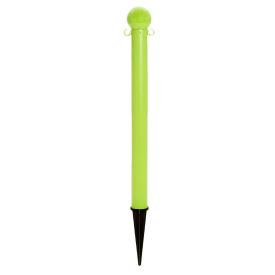 Mr. Chain Ground Poles, HDPE, 3", Safety Green