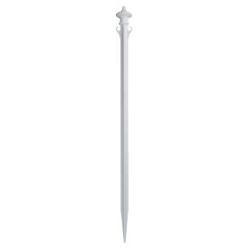 Mr. Chain Solid Ground Stake, HDPE, 22", White