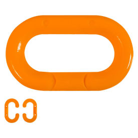 Mr. Chain Master Link, Acetal Copolymer, 1.5", Traffic Orange, 10/Pk