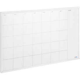 Global Industrial Steel Cubicle Calendar Whiteboard, Monthly, 24"W x 14"H