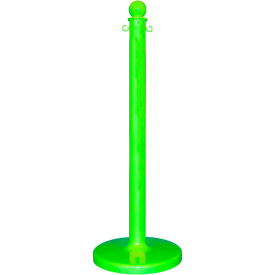 Global Industrial Plastic Stanchion Post, 40"H, Safety Green