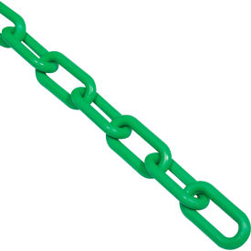 Global Industrial Plastic Chain Barrier, 1-1/2"x50'L, Green