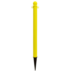 Global Industrial Plastic Ground Pole, 35"H, Yellow
