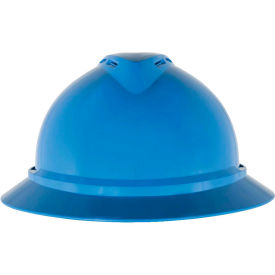 MSA V-Gard® 500 Hat Vented 4-Point Fas-Trac III, Blue - Pkg Qty 20