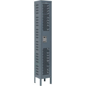 Global Industrial Infinity 1-Tier 1 Door Ventilated Locker,12"Wx18"Dx72"H, Unassembled