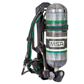 MSA® High-Pressure 45-Min. Carbon Cylinder, Nylon Harness, G1 Facepiece, Polyester Harness