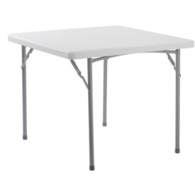 Global Industrial 36" x 36" Plastic Folding Table, 29"H, White