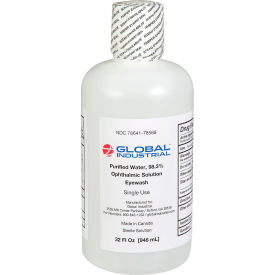 Global Industrial Emergency Eyewash, 32 Oz., 1 Bottle