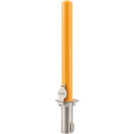 Global Industrial Removable Bollard, 36"H x 6"Dia.,Yellow