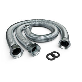 Hydraulic Connecting Hoses For Global Industrial WING Air Curtain, Silver, 2/Pack