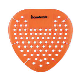 Boardwalk Gem Urinal Screens, Mango Scent, Orange, 12/Box