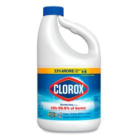Clorox Regular Bleach with CloroMax Technology, 81 oz. Bottle, 6/Case