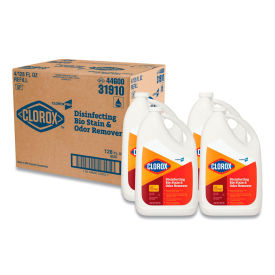 Clorox Disinfecting Bio Stain and Odor Remover, Fragranced, 128 oz. Refill Bottle, 4/Case