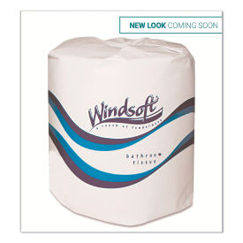 Windsoft Bath Tissue, Septic Safe, 2-Ply, White, 4" x 3.75", 400 Sheets/Roll, 24 Rolls/Case