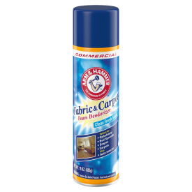 Arm & Hammer Fabric and Carpet Foam Deodorizer, Fresh Scent, 15 oz. Aerosol Can, 8/Case