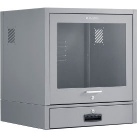 Global Industrial Countertop CRT Computer Cabinet, Dark Gray