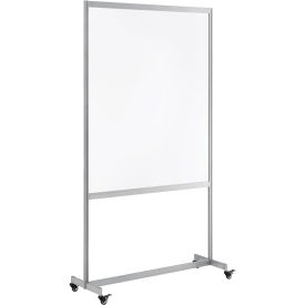 Global Industrial™ Clear Mobile Divider, Acrylic, 43"W x 75"H