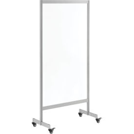 Global Industrial™ Clear Mobile Divider, Acrylic, 30"W x 60"H