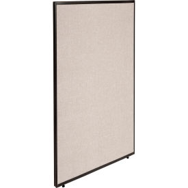 Global Industrial Office Partition Panel, 48-1/4"W x 72"H, Tan
