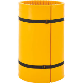 Global Industrial Column Wrap Protector For 24" Dia. Column, 44"W x 48"H, 2 Sheets, Yellow