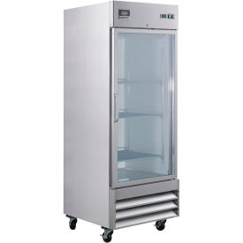 Nexel Reach In Refrigerator, Glass Door, 23 Cu. Ft.