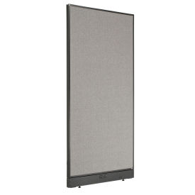 Global Industrial Electric Office Partition Panel, 36-1/4"W x 100"H, Gray