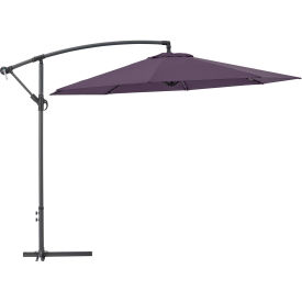 Global Industrial Cantilever Umbrella w/ Crank, Tilt & Cross Brace, Olefin Fabric, 10'W, Navy