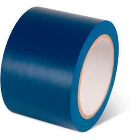 Global Industrial Safety Tape, 4"W x 108'L, 5 Mil, Blue, 1 Roll